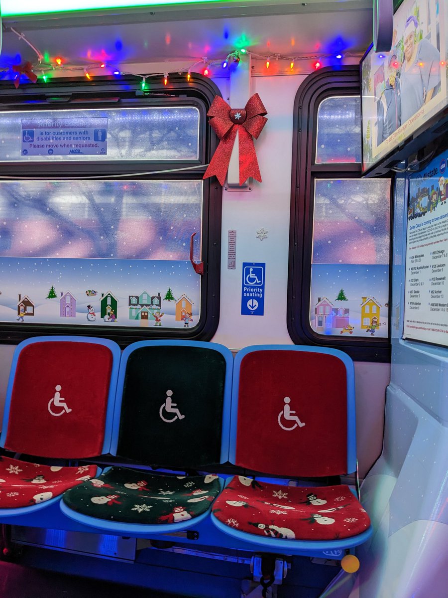 Whoa! I just rode the #cta Holiday bus. That was a very unique holiday experience. Definitely puts you in the spirit.