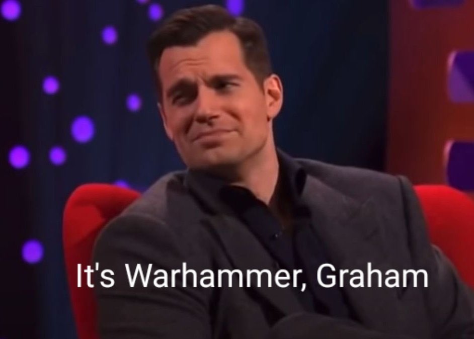 reddeadlives's tweet photo. So it’s freezing and society is literally crumbling around us as always #FuckTheTories but the fact #HenryCavill is bringing a #warhammer40k cinematic universe to Amazon Prime and starring in it is the news I need right now #PerfectStartToTheWeekend😅🥶🤓 https://t.co/6hLdoZrTP0