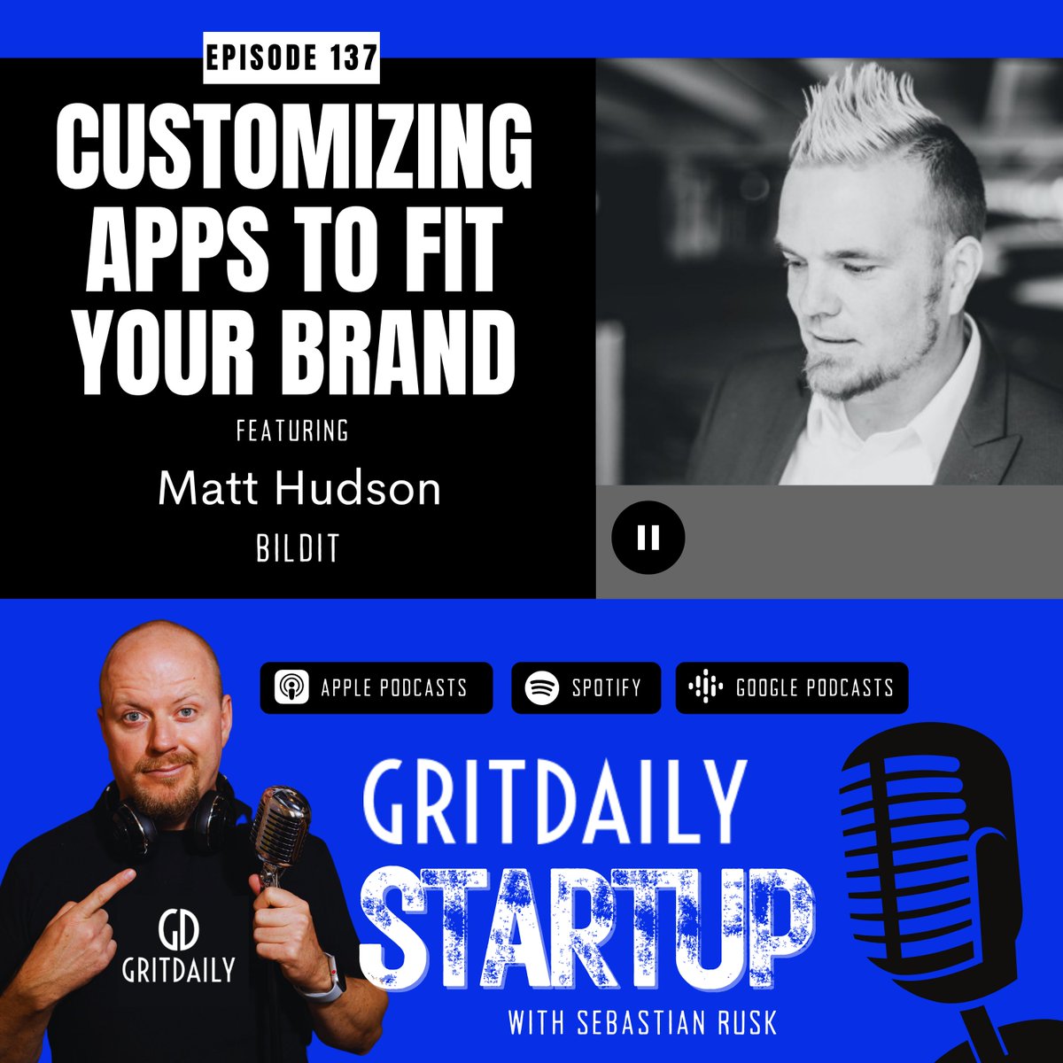 GritDaily's tweet photo. Matt Hudson is the Founder of BILDIT, which incorporates the entirety of world-class eCommerce features from the home page to the checkout page all that’s left is to make it yours. #MattHudson #BILDIT #podcast #entrepreneur #gritdaily #news #startups #advice and #success https://t.co/wx3lOB5kMw