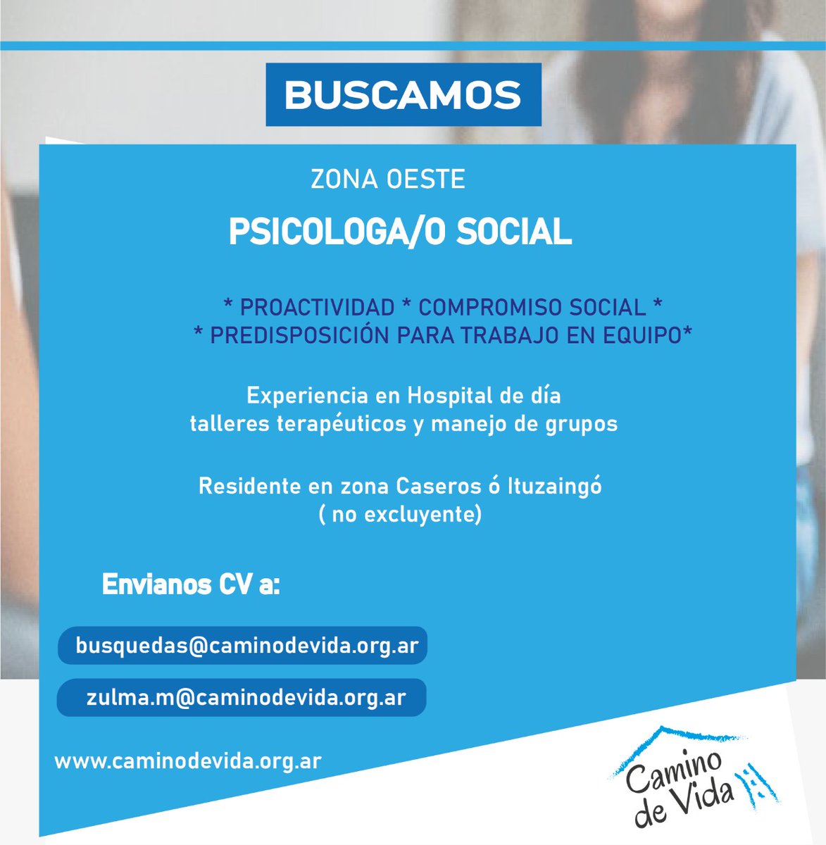 caminodevida_ar's tweet photo. https://t.co/u2WXsj0DC1
☎ 112086-7007 / 11 5400-4534
----Lunes a viernes 10-18hs-
📞11 5400-4566 - Emergencias 24hs
✉ contacto@caminodevida.org.ar

#adicciones #adiccion #adicción
#rehabilitación #rehabilitacion
#drogas #droga
#alcohol
#salud https://t.co/ffVk195c3N