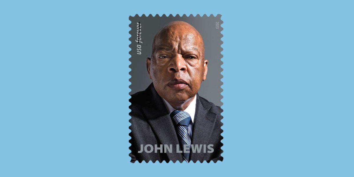 Love this announcement from the U.S. Postal Service that it will memorialize the late Rep. John Lewis with a new stamp next year.
