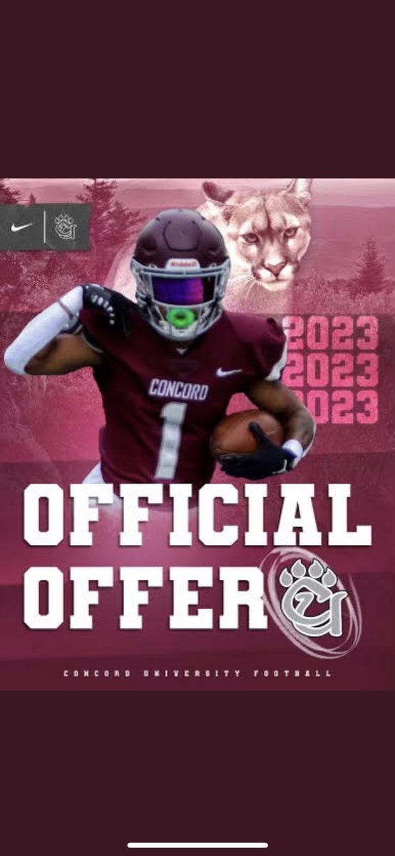 MichaelOnw10's tweet photo. Blessed to receive an offer from Concord University! https://t.co/zsfP9RCwbq