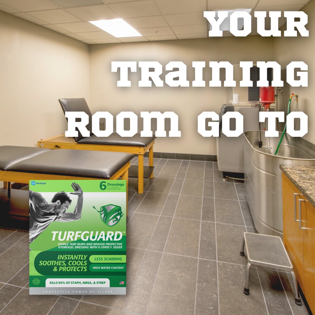 The silver-coated fibers in TURFGUARD turf burn dressings give protection that helps prevent infection. These hydrogel pads will last through the most challenging work and play.

#NEXGEL #hydrogel #trainingroom #sports #athleteprotection #athlete #turfburns #cuts #scraps