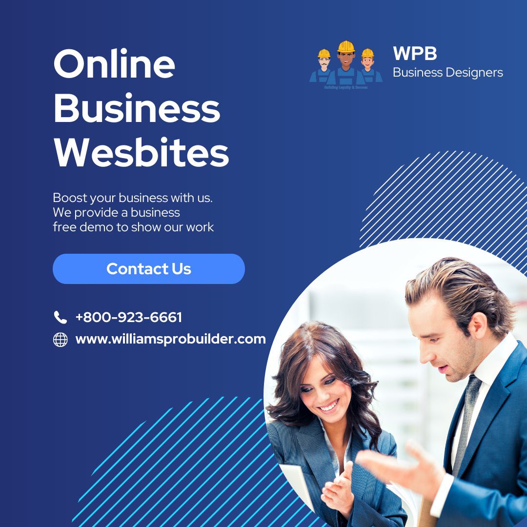 wprobuilder's tweet image. Do you need a website for your business? Start with a free demo today! 800-923-6661 wpb@williamsprobuilder.com
#webdesign #websitedesigner #ineedawebsite #smallbusiness #business #websites #webdesigners