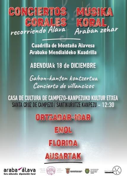 MendialdeaRadio's tweet photo. 𝐢𝐠𝐚𝐧𝐝𝐞𝐚-𝟏𝟖-𝐝𝐨𝐦𝐢𝐧𝐠𝐨
🗣 ‘Alboka’ - ipuinkontaketa - #Lagran
🎄 ‘Villancicos’ - concierto coral - #Campezo
🐽 ‘Merkatruf’ - mercado de la trufa - #Kanpezu #Antoñana
#Urturi https://t.co/jCyAVhGAA2