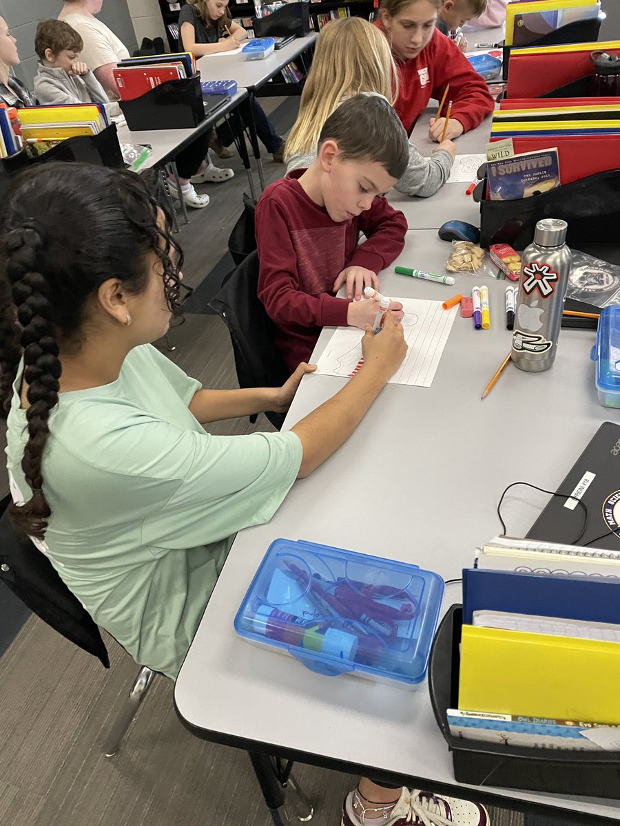 MsHandelWCS's tweet photo. 8th grade @WCSWarhawks and their 3rd grade buddies designed shoes for a yeti after reading ‘How to Catch a Yeti’ #STEAMLit #wcsflight https://t.co/NHEvPthXNy