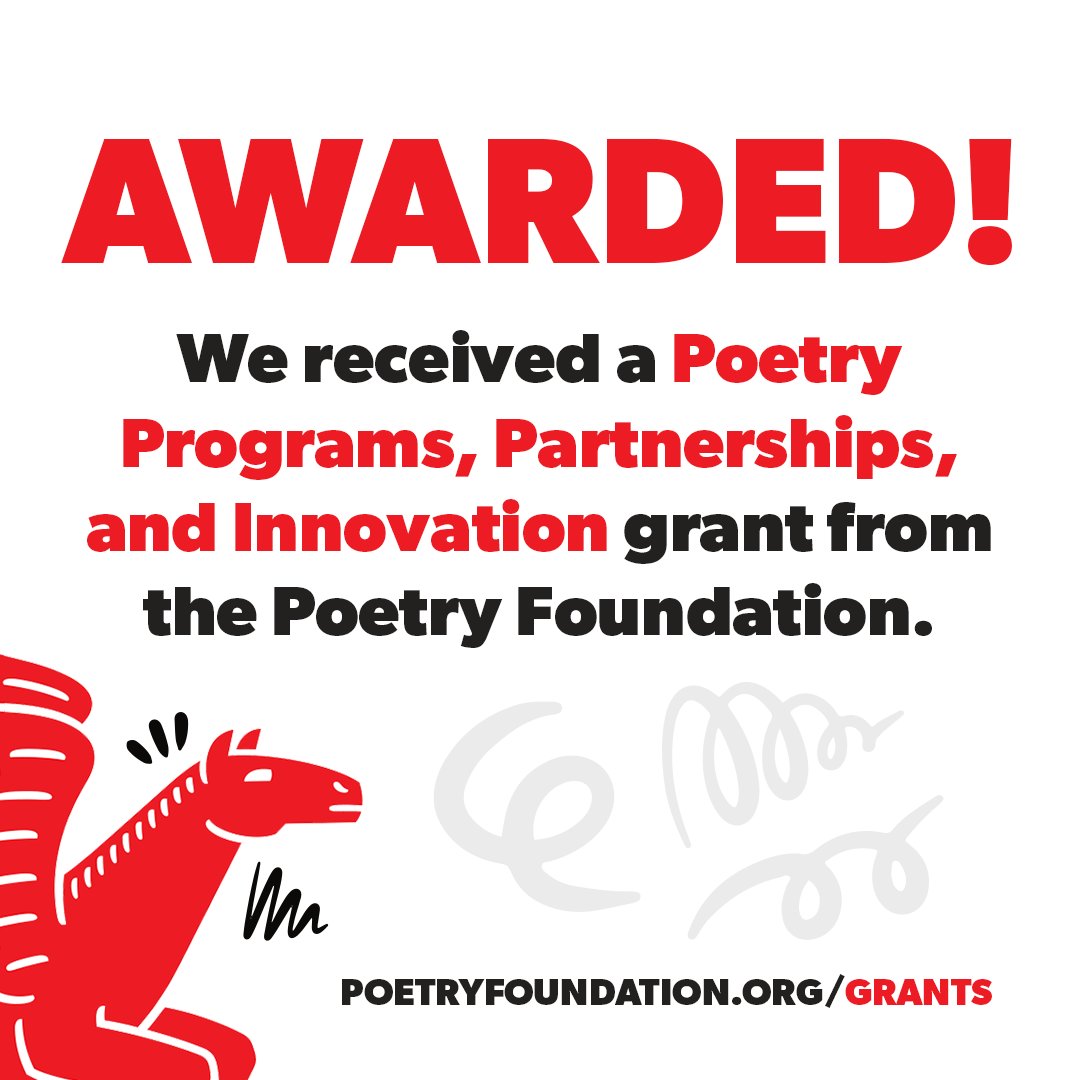 The ChiArts Foundation is honored to have received a "Poetry Programs, Partnerships, and Innovation" grant from the <a href="/PoetryFound/">Poetry Foundation</a>! ❤️ Huge thank you for their partnership, investment in the poetry community. 🙌 
Read more here: bit.ly/3FXWQIg