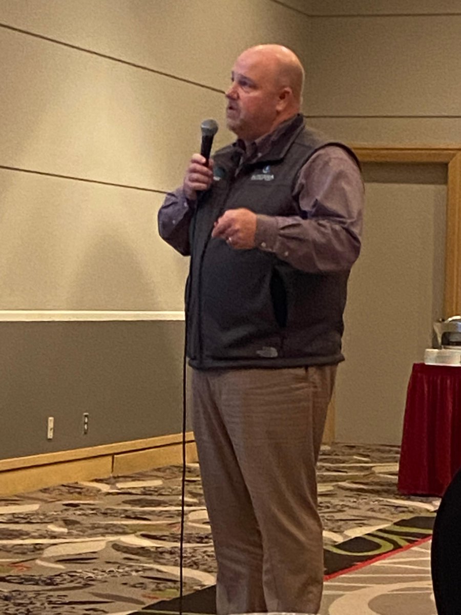 alpinepfl's tweet photo. At the ALPINE meeting this week, we had a special guest! Andy Need presented about our humic &amp; fulvic acid products,  ALPINE Soilmax and ALPINE Envoy. For more info on these products contact your local sales manager! #ALPINEAdvantage https://t.co/qq6wBo587j