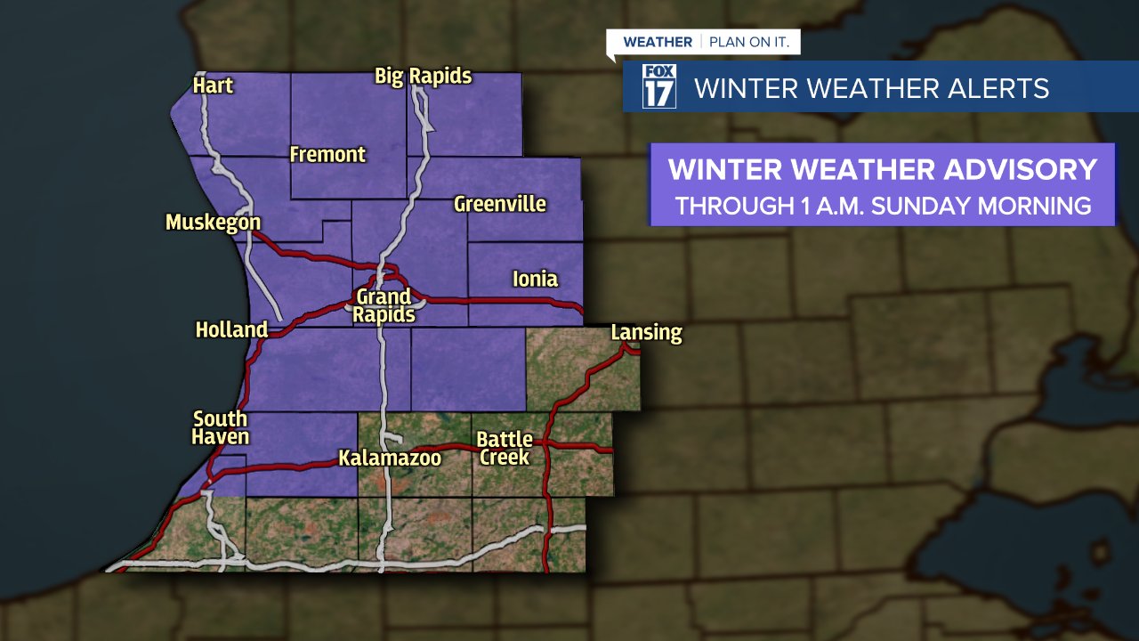 FOX 17 on Twitter "EXPANDED ALERTS Winter Weather Advisories have