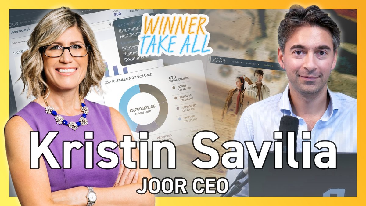 Applico Capital (@applico) on Twitter photo We talked with <a href="/joorco/">JOOR</a> CEO <a href="/KristinSavilia/">Kristin Savilia</a> about digitizing #wholesale, JOOR Pay, and grabbing the #2 spot on <a href="/Applico/">Applico Capital</a>'s B2B Marketplaces Top 50 list.
Watch here: youtu.be/pI4b0-W-zKw We talked with <a href="/joorco/">JOOR</a> CEO <a href="/KristinSavilia/">Kristin Savilia</a> about digitizing #wholesale, JOOR Pay, and grabbing the #2 spot on <a href="/Applico/">Applico Capital</a>'s B2B Marketplaces Top 50 list.
Watch here: youtu.be/pI4b0-W-zKw