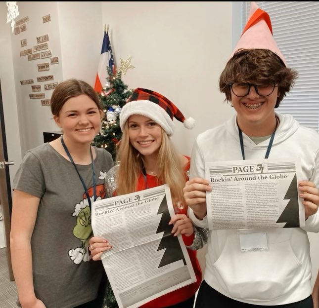 nuttallriley1's tweet photo. Besides T&F, I love writing (especially creative writing), celebrating my article making the front page of our school newspaper 😊 #page37, @LakeCreekHS https://t.co/5XjzdzN1Jm
