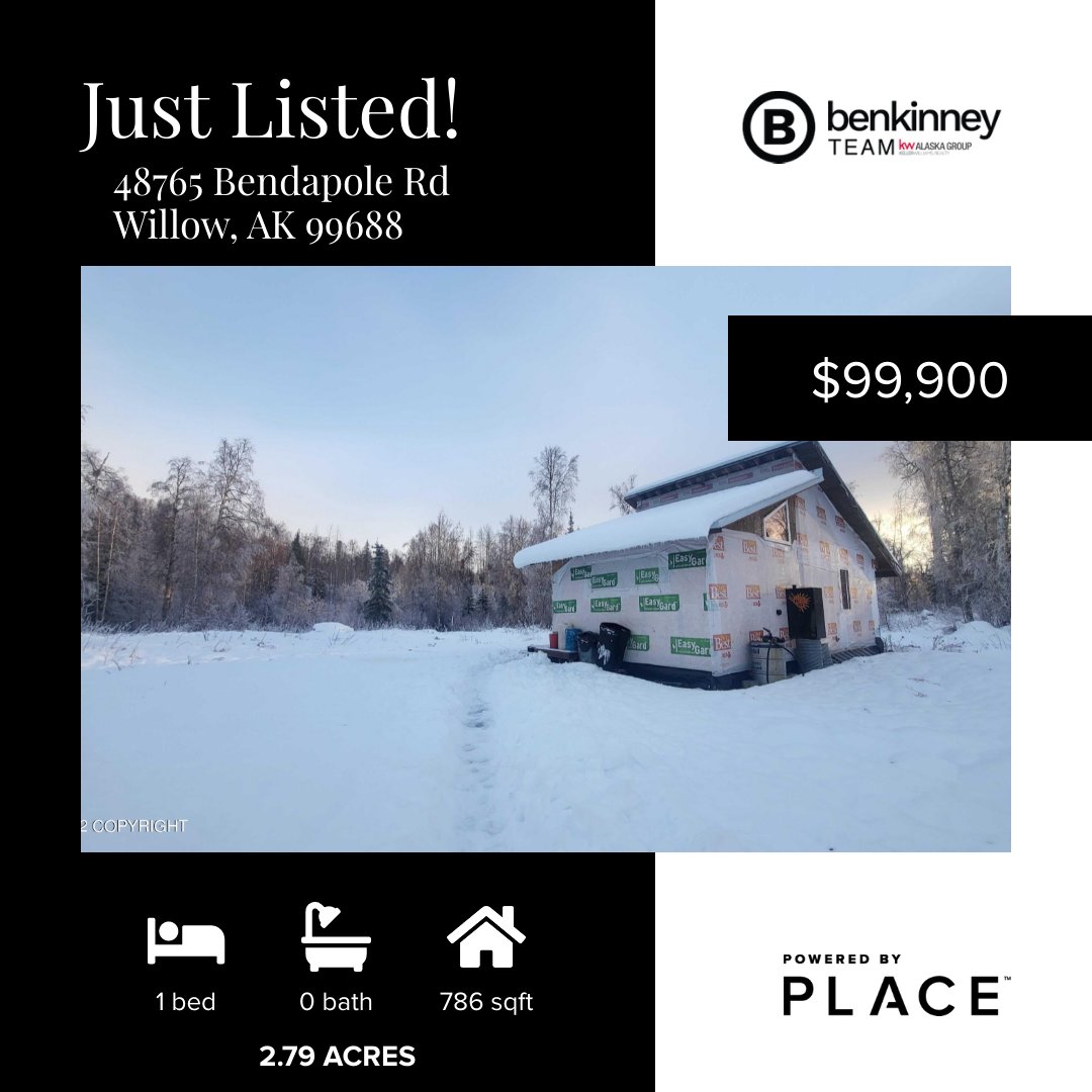 🔥🔥Just Listed🔥🔥 #benkinneyteam #alaskarealestate #newlisting #realtorlife #PlaceInc #ourhappyplace #KellerWillIamsRealtyAlaskaGroup