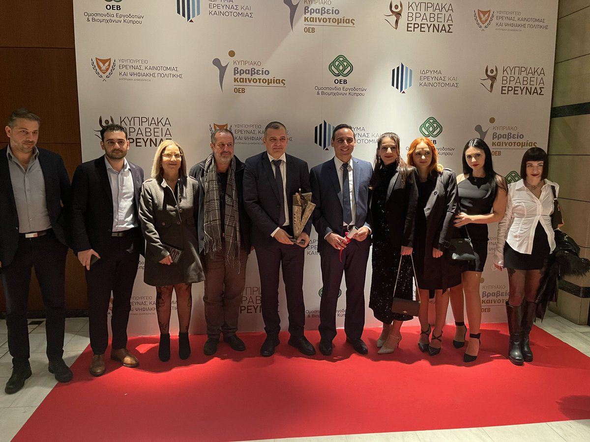 Theodorosk's tweet photo. So proud to announce that we received an innovation award at #Cyprus #Innovation #Awards 2022 organized by @OEBcy @ResearchCy for its innovative #openbanking transactional assessment platform, #eCheck360 by The Pr. of the House of Repr, Mrs A.Demetriou. Thank you @InfocreditGroup https://t.co/RV6CF3mz2f