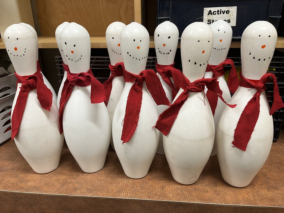 Getting ready for next weeks snowman knockdown! #physed