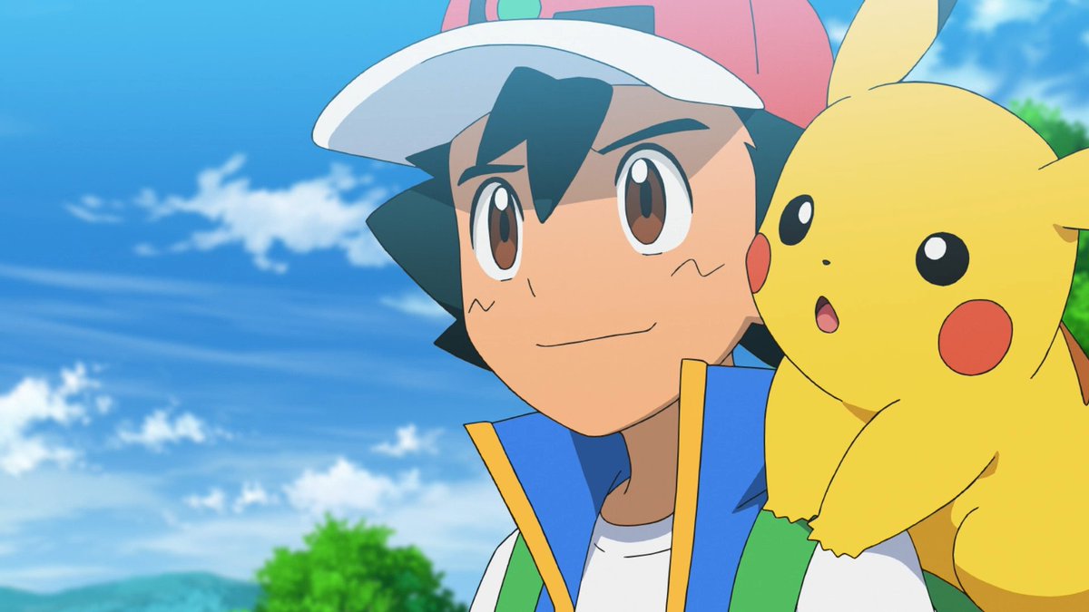 lemon_coin's tweet photo. Thought I'd be able to hold it together but then Ash gave Go this look and I fell apart.
Also, I absolutely ADORE the line from the narrator at the end:
"The lives and adventures of Satoshi, Go, and Koharu will continue on. If I say they continue, continue they will." https://t.co/N8NSzMkzJH