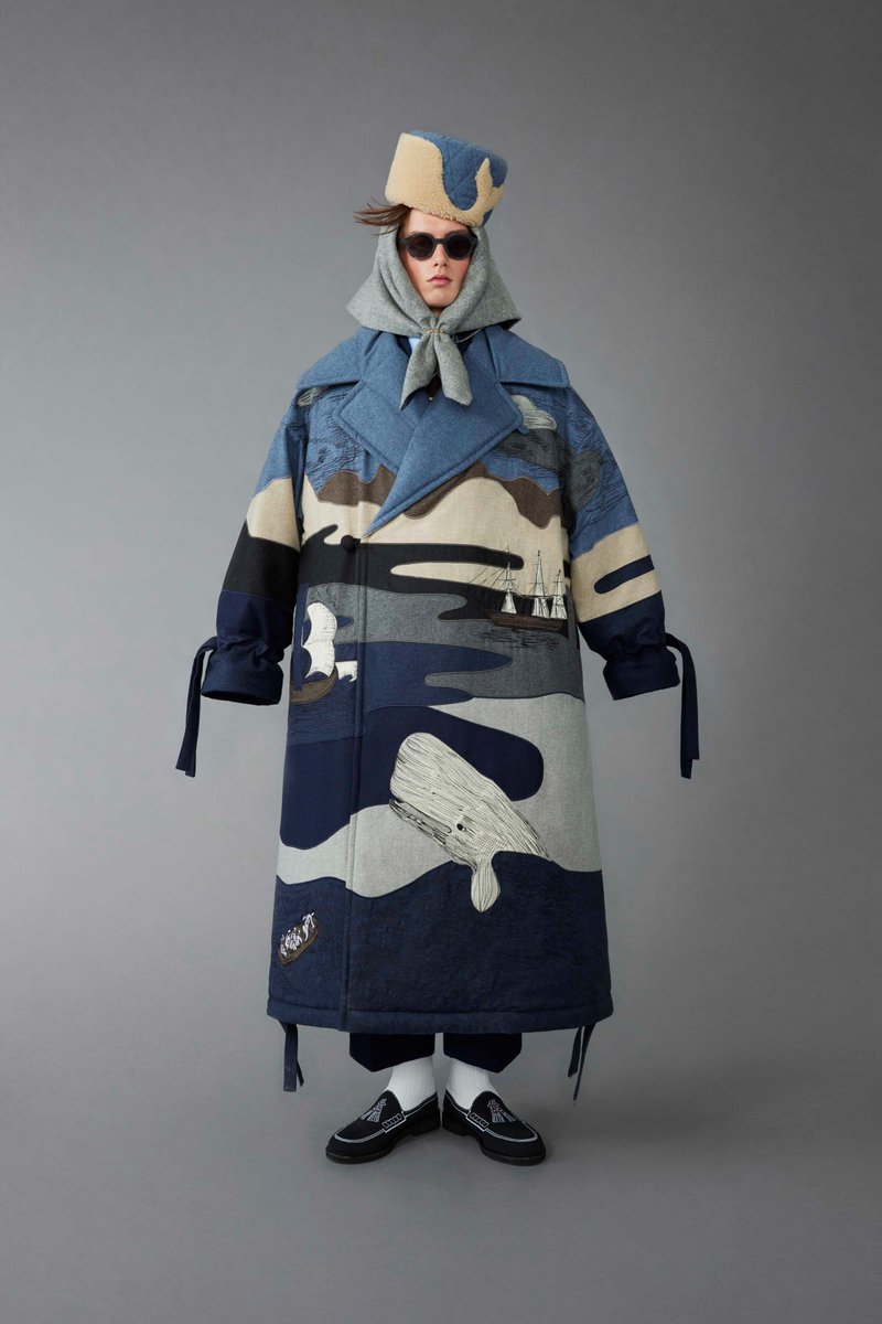 proffwolff's tweet photo. pleased to announce I am now exclusively wearing the thom browne moby dick collection https://t.co/6VfmdVWLTD