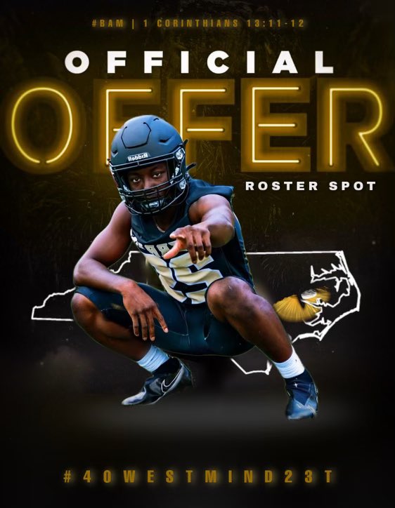 I’m blessed to receive another offer from!🖤🖤 @FerrumFootball @_CoachEllis @coach_J_Santi @CoachDboJames @THE_44_BULLDOG @CoachEGlennJr