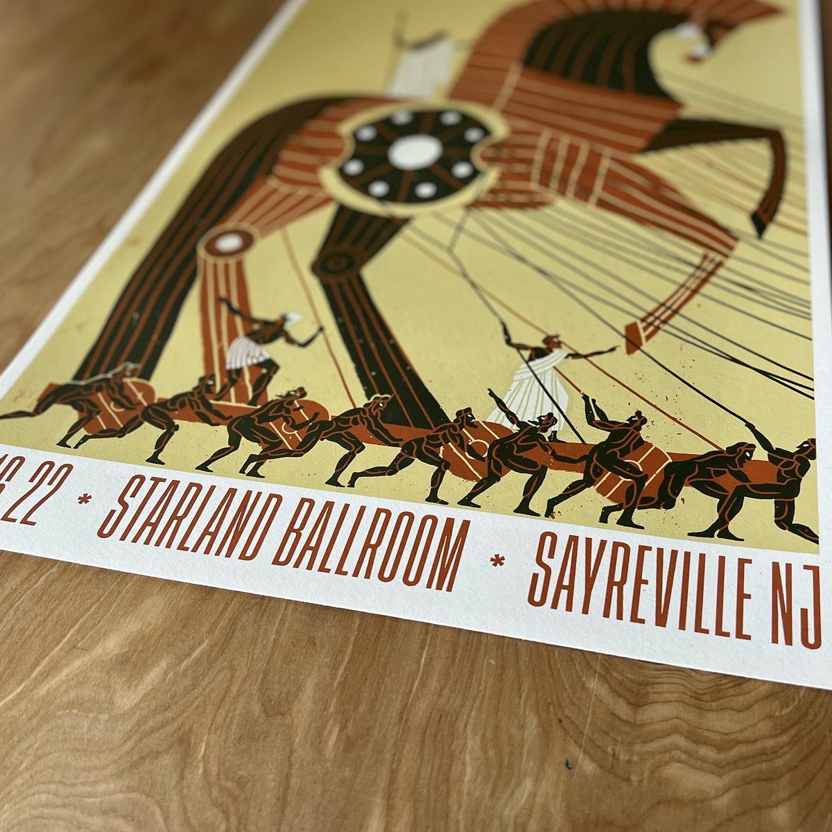 TONIGHT! LET’S FRIGGIN GOOOO! Starland ballroom, sold out tonight, night one of two! Handful of tickets remain for tomorrows show! Here is your limited edition poster, Grab it at the Merch booth. HOMETOWN SHOWS TO WRAP UP A GREAT YEAR, AW YISS!!!