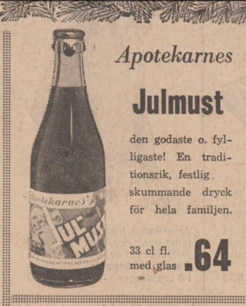 "Apotekarnes julmust" #gammalreklam från 1964