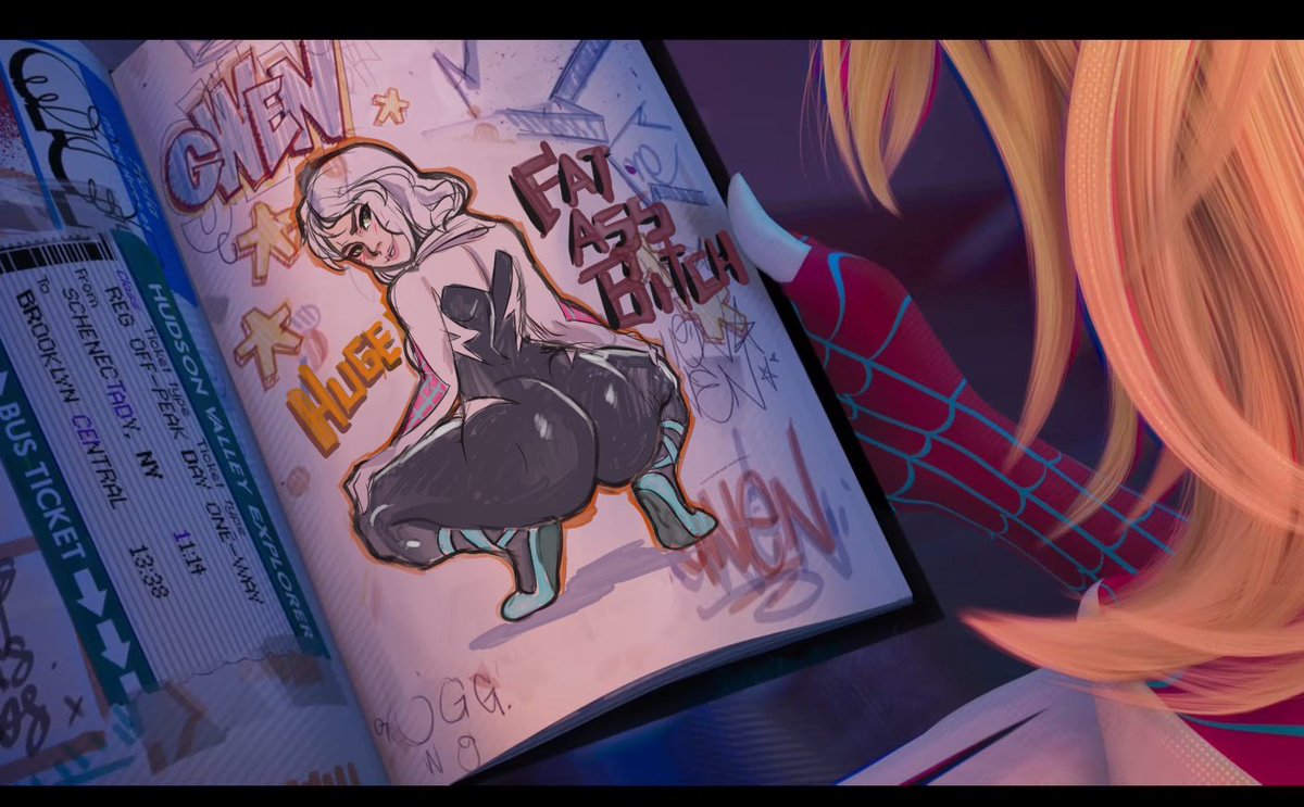 SpiderSpook's tweet image. She’s been thinking about Miles’ notebook. 

It’s probably time she “burrowed” it again.