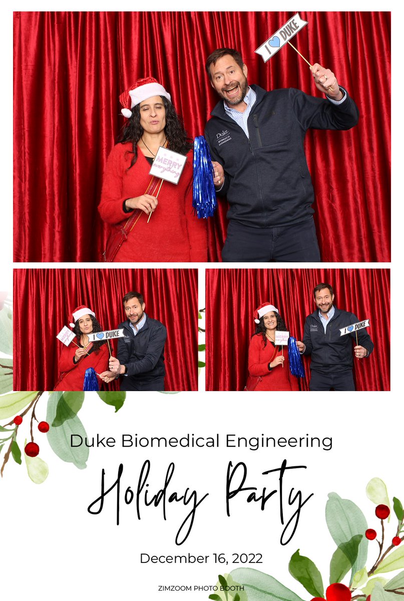 Thank you DukeBME for an awesome time at the department holiday party! Here hanging out with my one of my favorite colleagues, Joel Collier!
