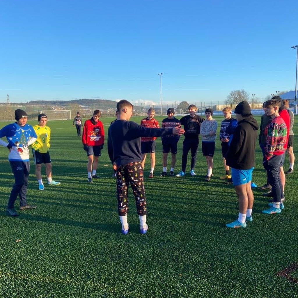 CumbriaSport's tweet photo. 🎅🏼 Christmas Fun Day for the students today! Alongside some peer coaching as part of their @accesssportcoll course!

#MerryChristmas https://t.co/YG5jo4zqCX