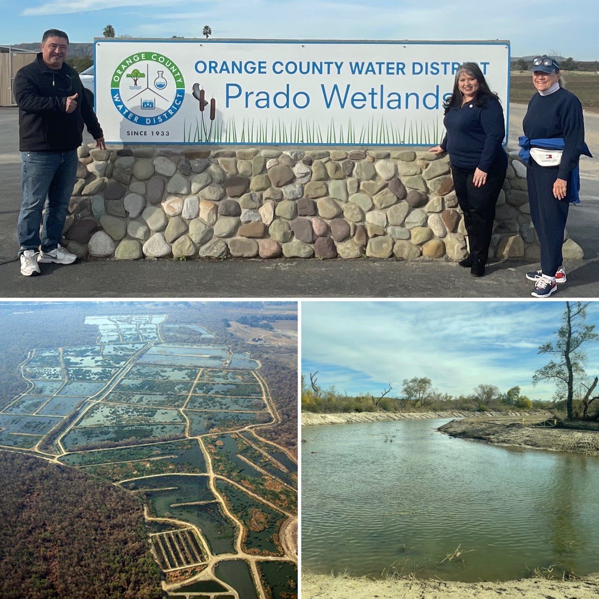 JCSDistrict's tweet photo. JCSD Board Directors Nava, Moreno, and Folsom participated in the Riverside County Water Task Force’s Annual Year-End Forum today, which included an informative tour of the Prado Wetlands and Prado Dam.
#JCSDStrong #Infrastructure @OCWDWaterNews @WesternMWD https://t.co/3OIPy9jz7u