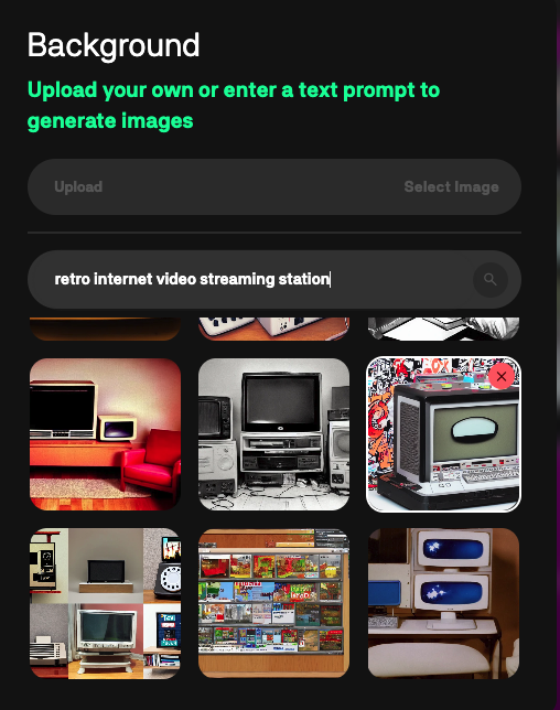 vbnxyz's tweet photo. You want images? AI's got images

"retro internet video streaming station"

#AI #video #streaming https://t.co/fwjtdpN0M3