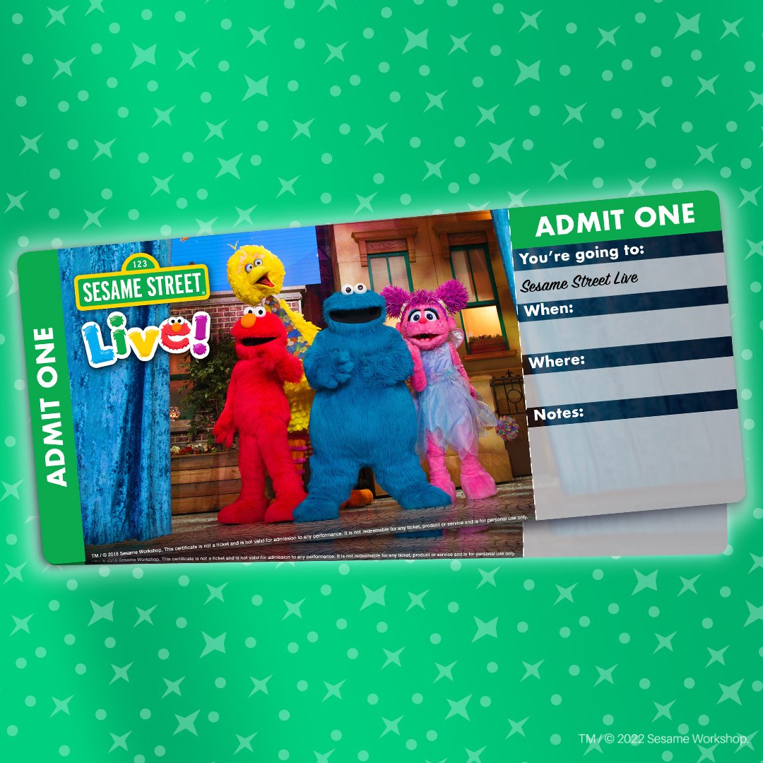Sesame Street Live! tickets are the perfect gift this holiday season🎁 Get tickets now! feld.ly/jeolmp