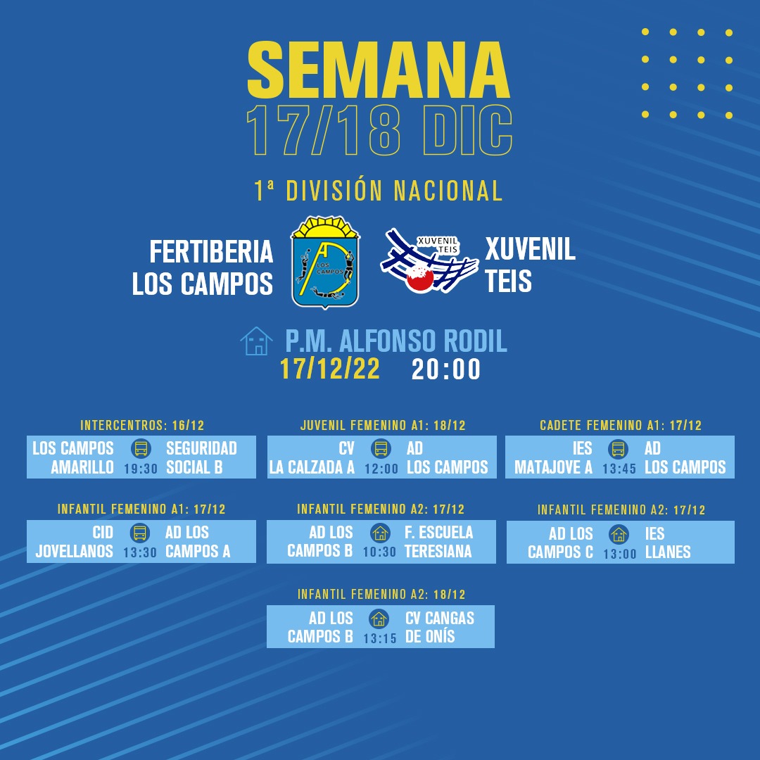 Nueva semana y últimos partidos del año ...
¿Te lo vas a perder?🔥💪🏻