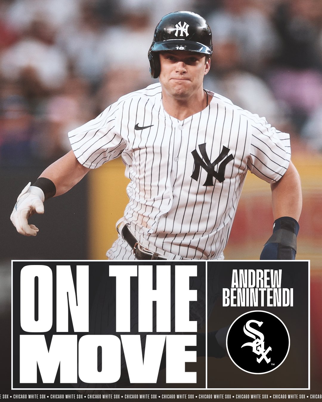 MLB on X: South Side Bound! Andrew Benintendi, White Sox reportedly agree  to a 5-year deal, per  @ScottMerkin.   / X