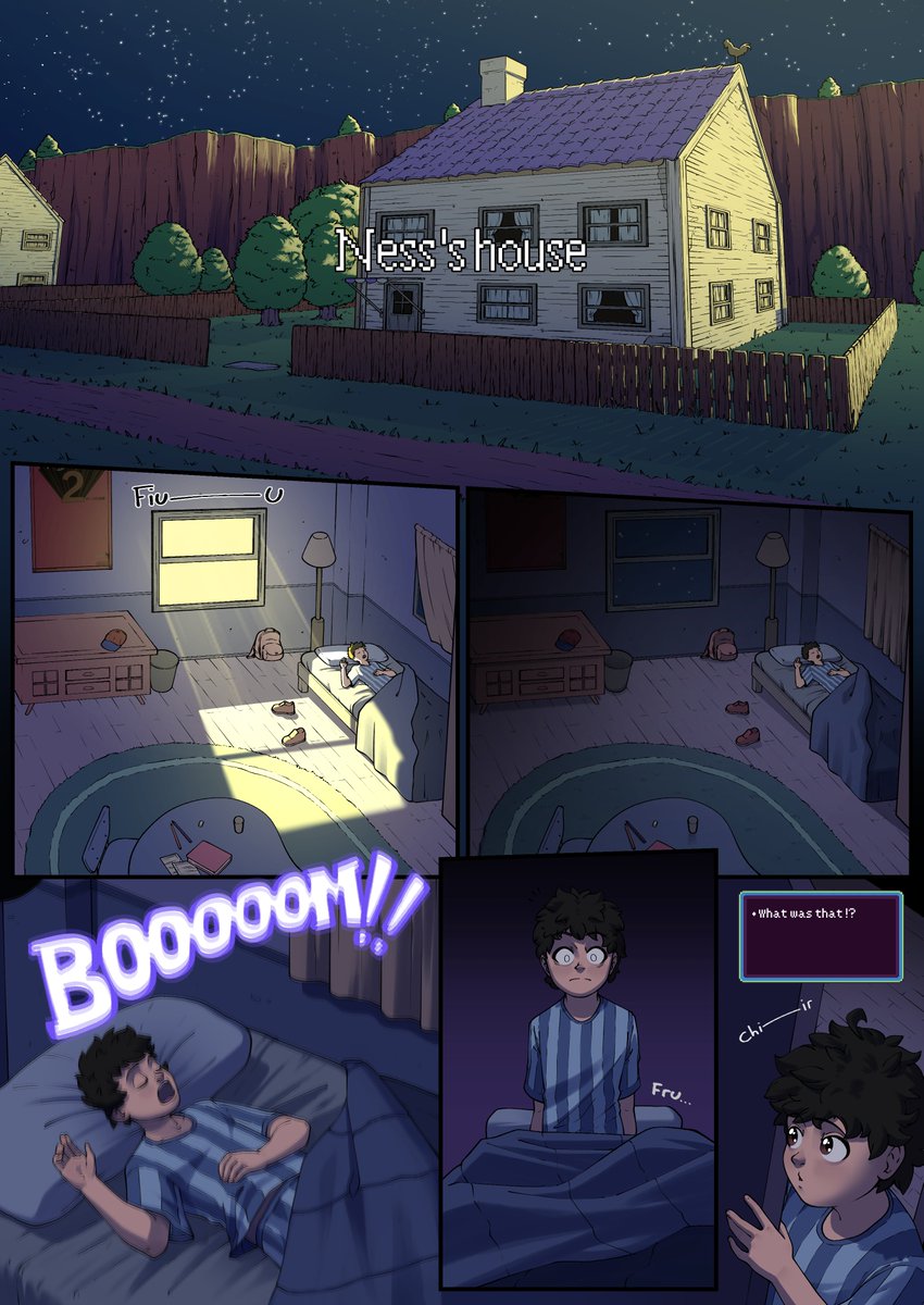 LuK_M98's tweet photo. Earthbound comic - Page 2
#Earthbound #mother2 #ness #earthboundcomic #earthboundfanart #comic #comicpage https://t.co/arwykkeq5L
