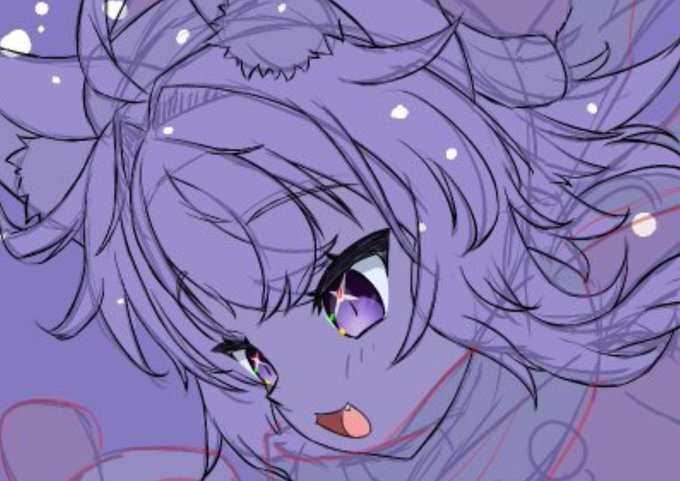 WIP可愛く描けてる気がする! 