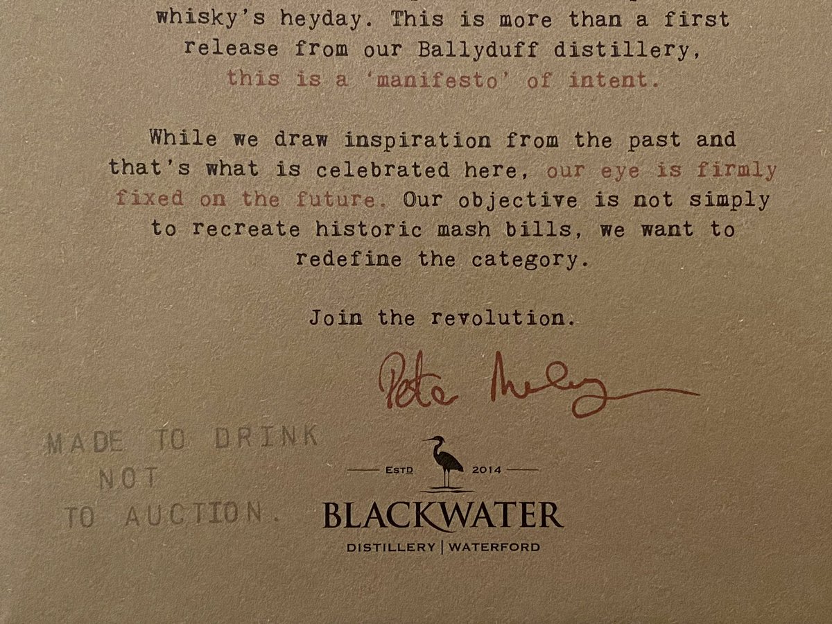 Archer_PotStill's tweet photo. ‚Made to drink not to auction‘: 
of course 🥃
@BlackDistillery #PotStill https://t.co/qeJ5yPrMCK