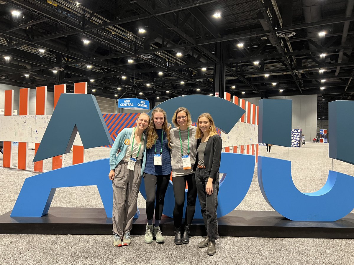 Well done <a href="/sophie_ruehr/">Sophie Ruehr</a> and @mariannecowherd with your presentations today! #AGU22