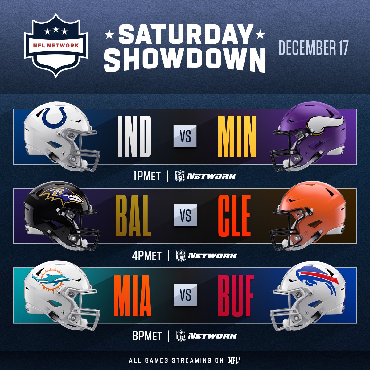 NFL on X: 'Three football games today? Best Saturday ever! 