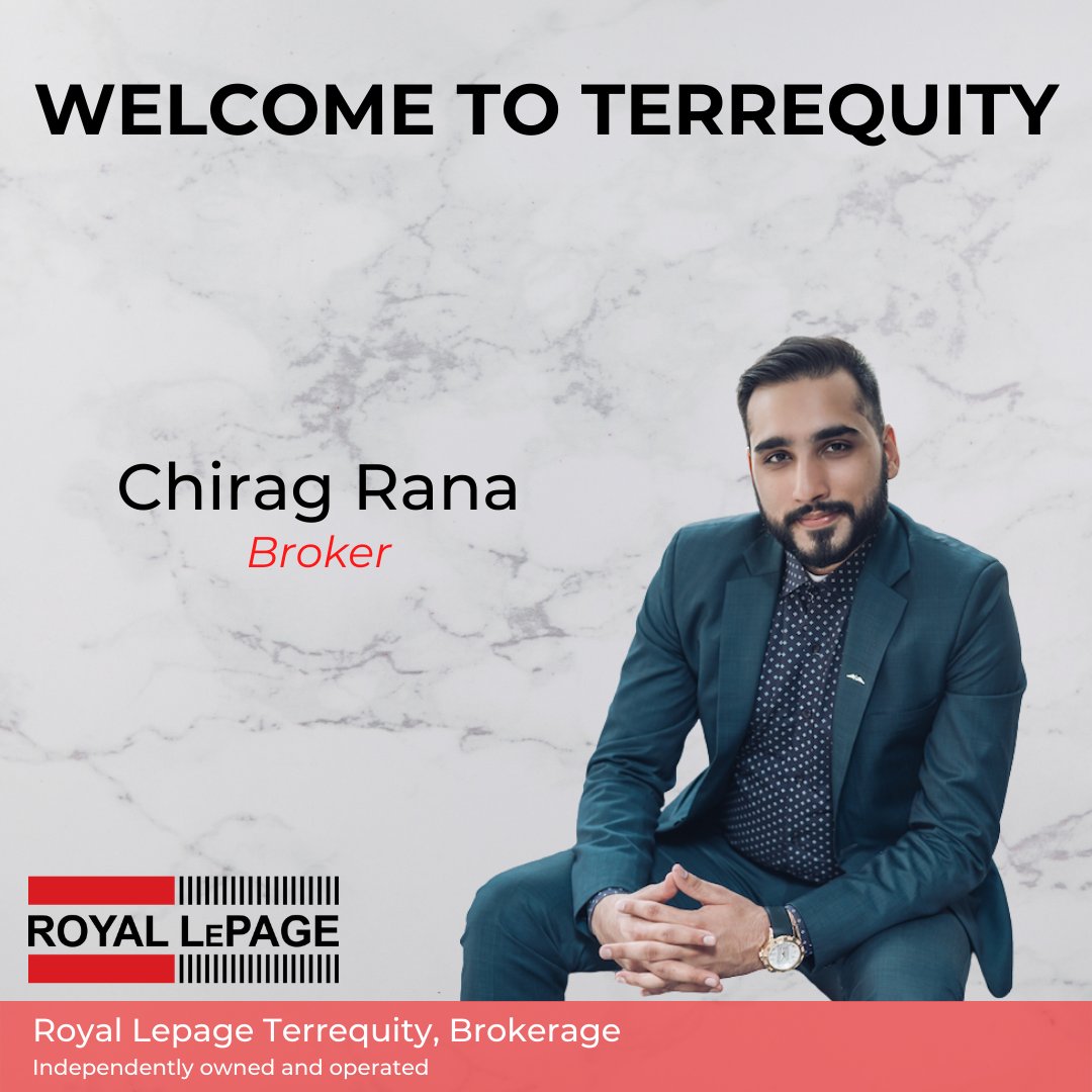 Terrequity's tweet photo. We are pleased to announce that Chirag Rana has joined Royal LePage Terrequity - Rinomato. Welcome to Terrequity!
.
.
.
#RealEstate #RLP #rlpTerrequity #RoyalLePage #RoyalLePageTerrequity #Terrequity #WelcomeToTerrequity #TorontoRealEstate #rlpRinomato #NewAgent https://t.co/31MVbiWLar