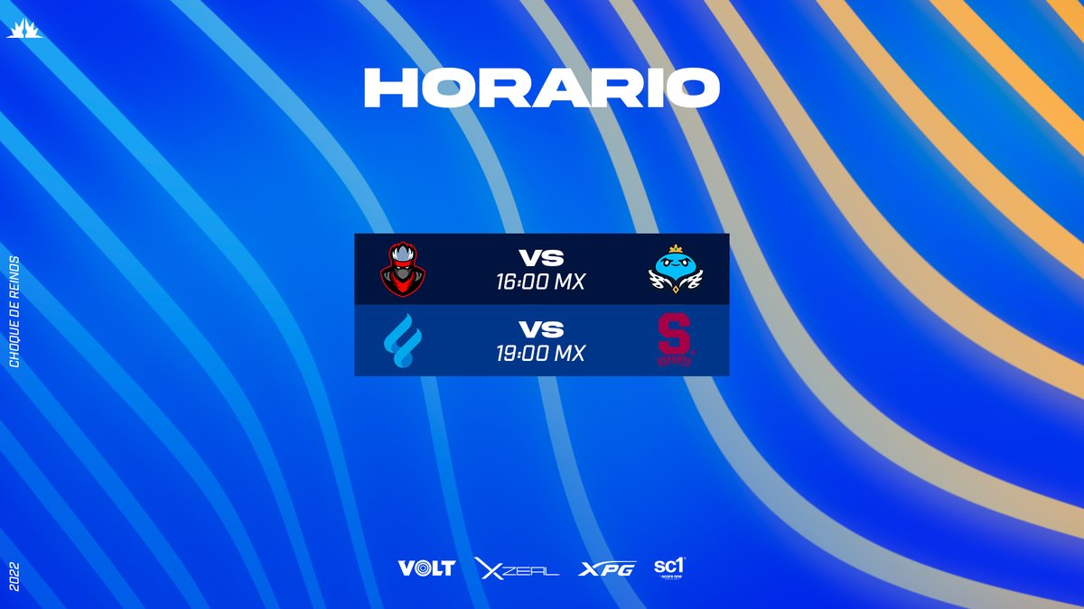 SEMIFINALES DE CHOQUE DE REINOS
El día de hoy salen los finalistas
¿Abra sorpresas el día de hoy? 🧐
¿Se irán a los 3 mapas? 🧐
Descúbranlo el día de hoy a las 4 pm en: 
twitch.tv/thekingsequipo
#CDR 🤜🤛
#WeAreKings 👑