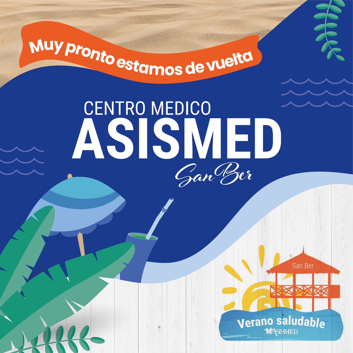 AsismedPy's tweet photo. Próximamente estamos de vuelta en la ciudad de San Bernardino ☀️
Disfrutá de tu verano, nosotros te cuidamos 💙

#Asismed #TeCuidamos #Verano #SanBer #Salud https://t.co/f5yUSxFAbu