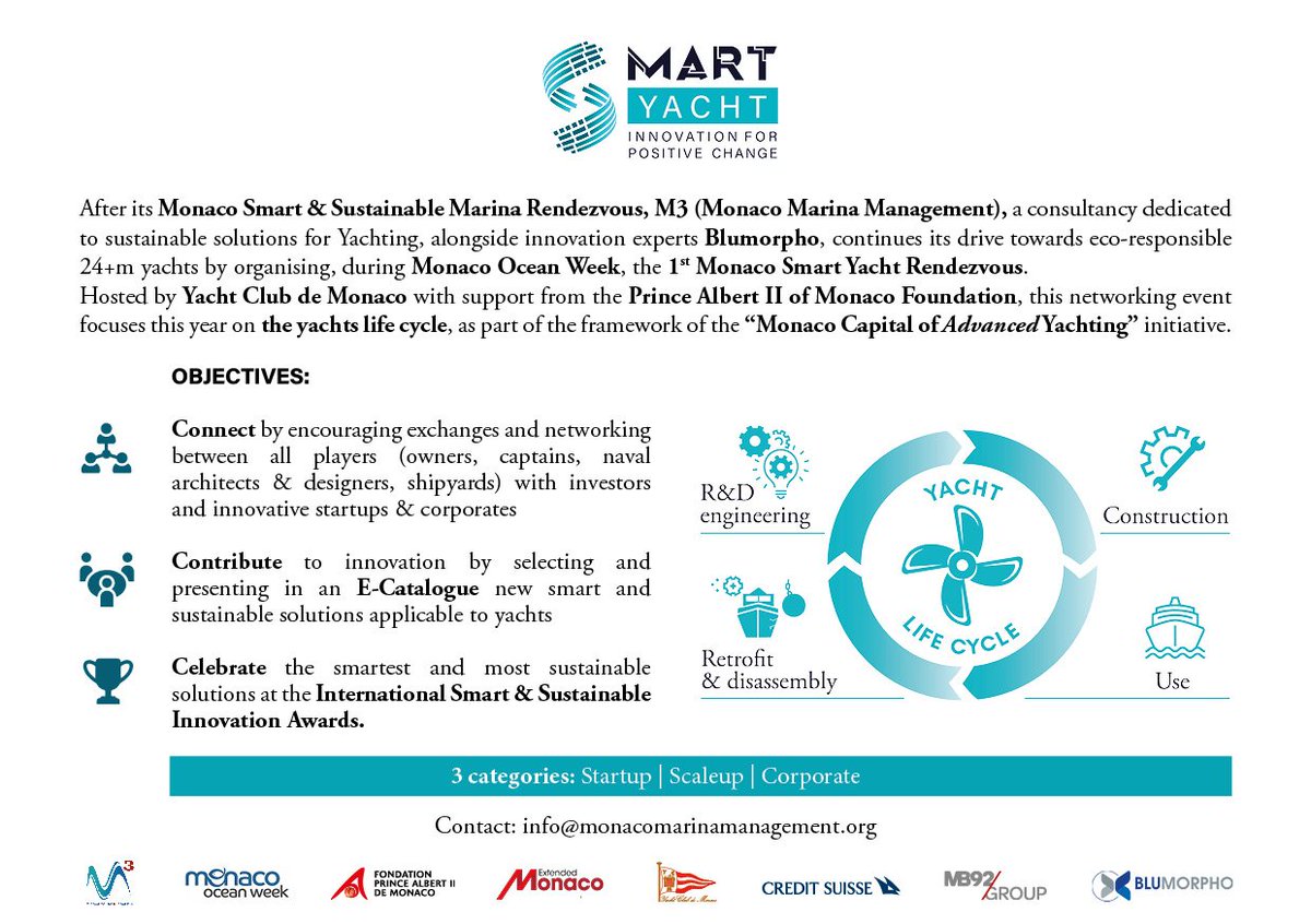 Monaco Smart & Sustainable Marina (@smartyachtingm) on Twitter photo Launch of the 1st Monaco Smart Yacht RDV, a networking event organised by <a href="/MonacoMarinaMa1/">Monaco Marina Management</a> with the expertise of <a href="/BlumorphoSAS/">BLUMORPHO</a> and the support of <a href="/FPA2/">FPA2</a> & <a href="/ExtendedMonaco/">Extended Monaco</a> during the Monaco Ocean Week 23-24 March 2023 at <a href="/yachtclubmonaco/">Yacht Club de Monaco</a> #innovation #startup #SmartYacht Launch of the 1st Monaco Smart Yacht RDV, a networking event organised by <a href="/MonacoMarinaMa1/">Monaco Marina Management</a> with the expertise of <a href="/BlumorphoSAS/">BLUMORPHO</a> and the support of <a href="/FPA2/">FPA2</a> & <a href="/ExtendedMonaco/">Extended Monaco</a> during the Monaco Ocean Week 23-24 March 2023 at <a href="/yachtclubmonaco/">Yacht Club de Monaco</a> #innovation #startup #SmartYacht
