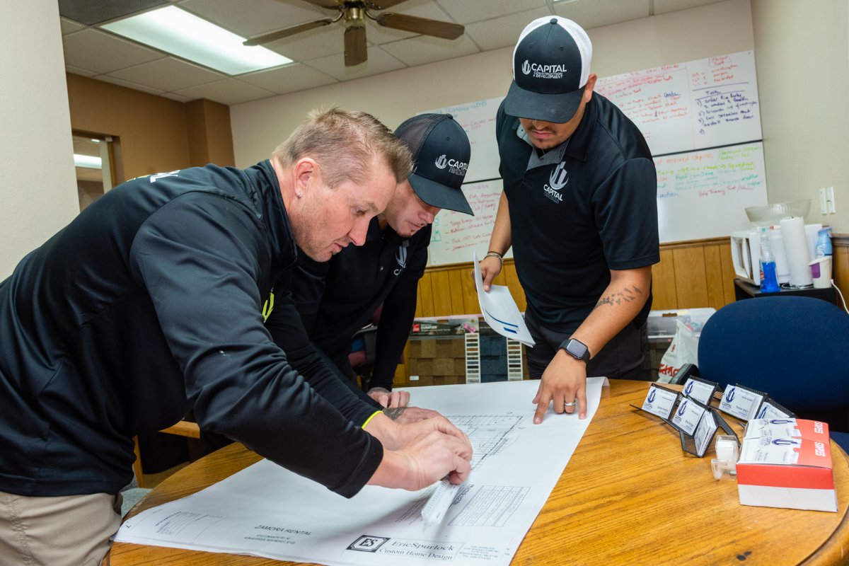 Just like Santa does with his list, Capital Construction and Development double-checks our plans to ensure 100% accuracy in every detail of your project. 🎅 #roofing #remodel #construction #ABQ