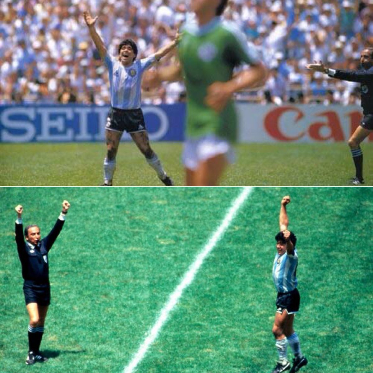 Momento exacto en el que Maradona se convirtió campeón del mundo. 🤩