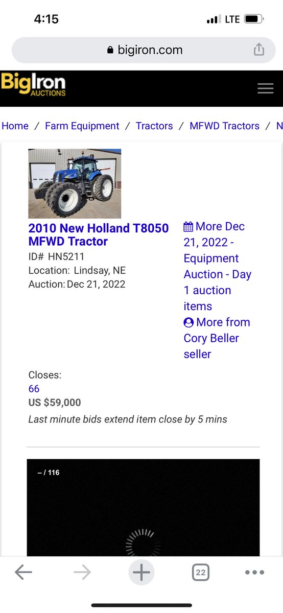 Our personal tractor selling dec 21st! Call Cory for more info 402-920-3401