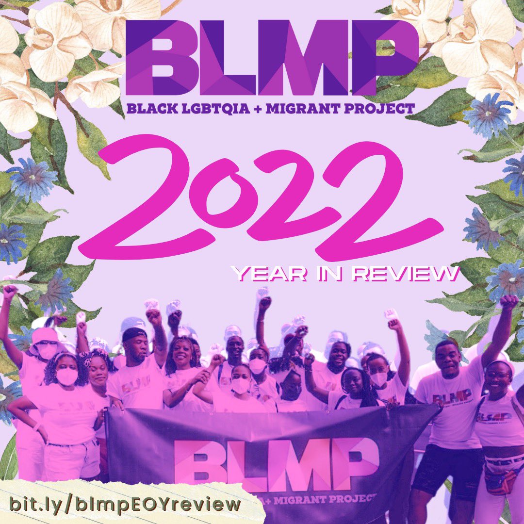 OfficialBLMP's tweet photo. WE OUT!! As we close out this year, please join us as we review the beautiful year we had together!
Full Recap at https://t.co/Qfn7ykp7J2
See you in 2023!!
#BlackQueerMigrants
#2022Review
#BLMP https://t.co/Fi3NxLHdbJ