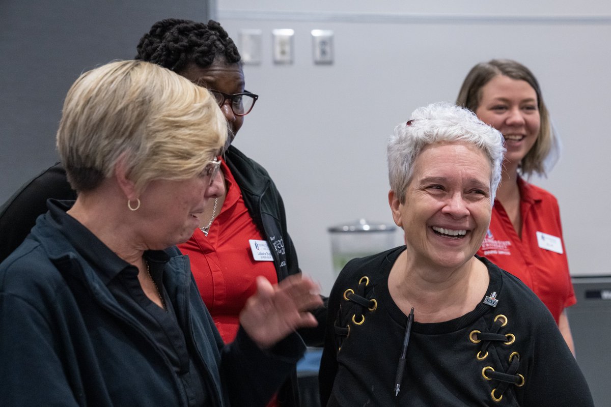 CunninghamCentr's tweet photo. This wonderful woman is Sue Yost. She has been our catering director for 7 years. She always brings joy and laughter wherever she goes. Please join me in congratulating Sue on her retirement! We are going to miss her here, but we are so excited for this next chapter in her life! https://t.co/W5qOTjPdiH