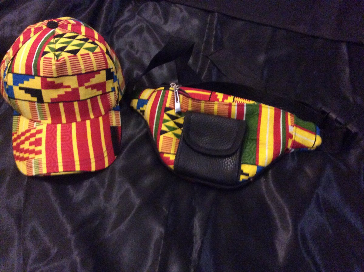 Baseball Hat and Waist Money Belt Kente set #gift #MoneyBelt #BaseballHat #waist #kente #BESTJEM #EtsyEmail 👉etsy.com/listing/849144…