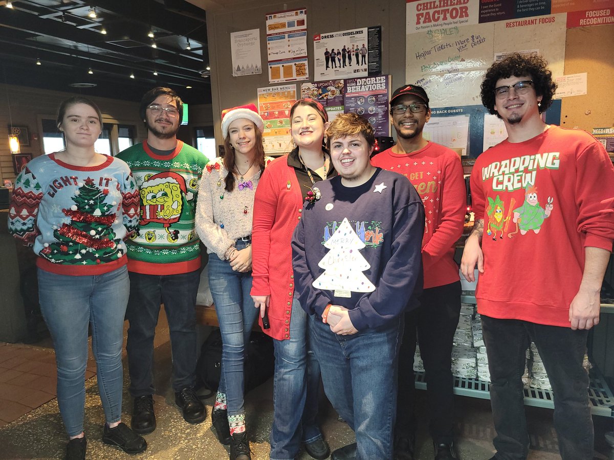 nacona (@chilisnacona) on Twitter photo 12 days of Christmas at Baytown tx
Ugly sweater day
<a href="/mandahale/">Amanda Hale Torrence</a> <a href="/PepperedSilsbee/">Peppered Rachel</a> <a href="/chilisshelby/">Shelby Hatcher</a> <a href="/twchilihead/">Tiffany Lemons</a> <a href="/train3rgirl/">Kimberly Harding</a> <a href="/sarahmillerSA/">Sarah Miller</a> 12 days of Christmas at Baytown tx
Ugly sweater day
<a href="/mandahale/">Amanda Hale Torrence</a> <a href="/PepperedSilsbee/">Peppered Rachel</a> <a href="/chilisshelby/">Shelby Hatcher</a> <a href="/twchilihead/">Tiffany Lemons</a> <a href="/train3rgirl/">Kimberly Harding</a> <a href="/sarahmillerSA/">Sarah Miller</a>