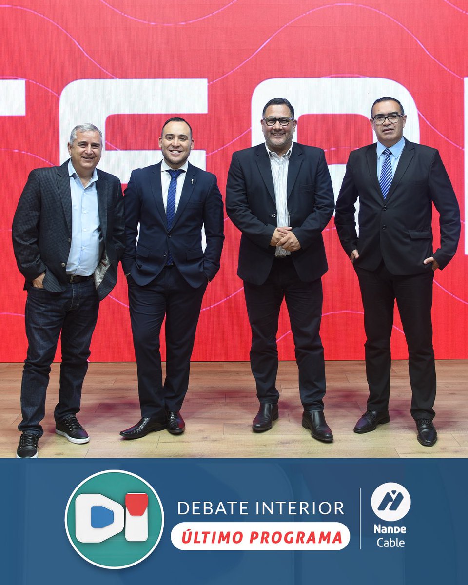 DebateInterior's tweet photo. Hoy desde las 21hs no te pierdas el último programa de #DebateInterior por canal 8 de #ÑandeCable. Analizamos los temas más importantes de la semana y recibimos a @mmbarrionuevo y @peruchocassani . https://t.co/APOVZssyau