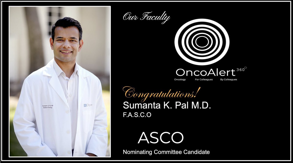 OncoAlert (@oncoalert) on Twitter photo Dear Colleagues,
A warm round of applause to all of those who were chosen at the <a href="/ASCO/">ASCO</a> elections 🗳️
Special Kudos to Dr. Robin Zon Elected ASCO President for 2024-2025 & our <a href="/OncoAlert/">OncoAlert</a> 🚨 faculty/friend/colleague <a href="/montypal/">Sumanta K. Pal, MD, FASCO</a> of <a href="/cityofhope/">City of Hope</a> who enters the nominating committee ‼️ Dear Colleagues,
A warm round of applause to all of those who were chosen at the <a href="/ASCO/">ASCO</a> elections 🗳️
Special Kudos to Dr. Robin Zon Elected ASCO President for 2024-2025 & our <a href="/OncoAlert/">OncoAlert</a> 🚨 faculty/friend/colleague <a href="/montypal/">Sumanta K. Pal, MD, FASCO</a> of <a href="/cityofhope/">City of Hope</a> who enters the nominating committee ‼️