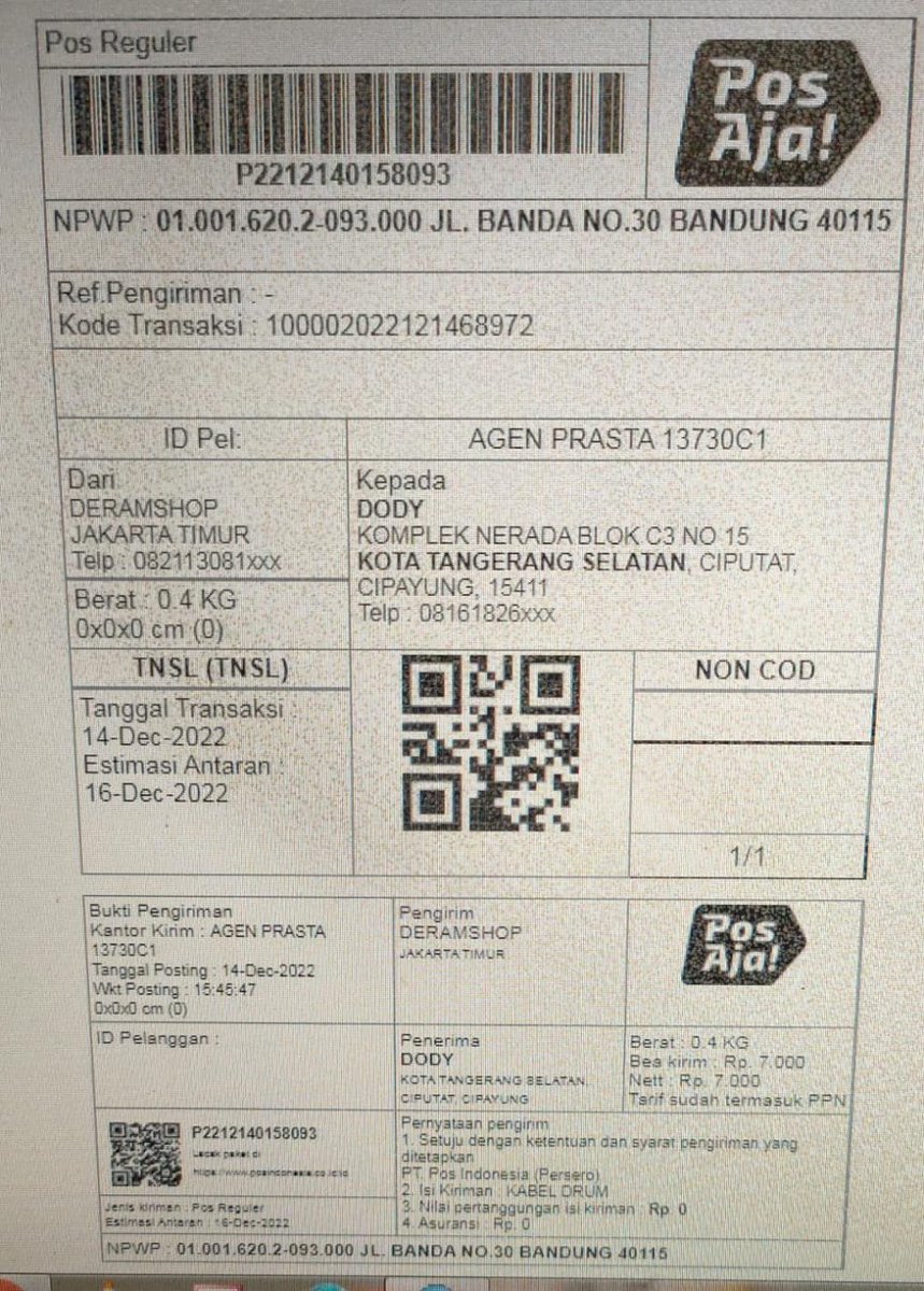 kingpilly's tweet photo. @TokopediaCare ini apalagi sih, barang sudah dikirim koq dibatalkan system??? INV/20221213/MPL/2897444158 https://t.co/CngqDBo3OV